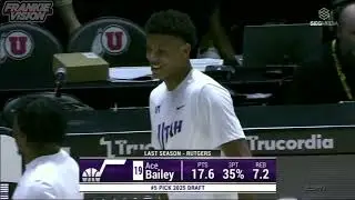 Ace Bailey NBA SL Debut vs 76ers | 8 PTS 7 REBS | 7.5.25