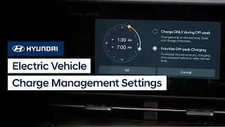 Electric Vehicle Charge Management Settings | Hyundai