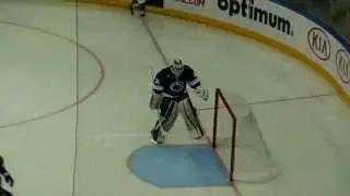 Matt Skoff leads Penn State out onto the ice at Madison Square Garden for the Frozen Apple