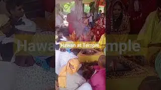 Hawan at Temple #god#hawangeet #workship #irb