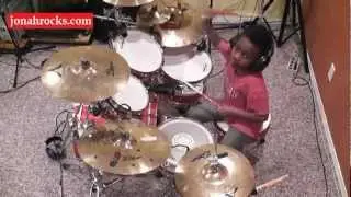 Shinedown - Bully, 7 Year Old Drummer, Jonah Rocks