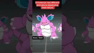 Different animations depending Natures ? (Nidoking) #pokemon #pokemontcg #pokemongo