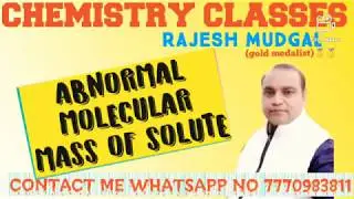 Abnormal molecular mass class 12th hindi medium