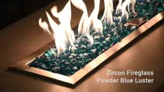 Powder Blue Luster Zircon Fire Glass