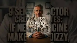 9 Senior Doctor Notes: If new medicine makes you dizzy, ask this