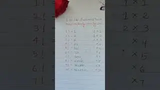 1 to 10 Factorial Trick #Maths Trick#shorts