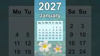 January 2027 Calendar