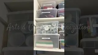 Using Plastic Bins for Organizing #homeorganization #artsandcrafts #artorganization #organize