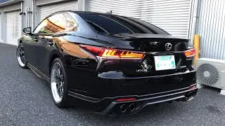 【LS500Fスポーツ】タテノさんのLS500Fスポーツの外観チェック！タテノさんセルシオに試乗してみませんか❓BBS LM-R  TRDマフラー