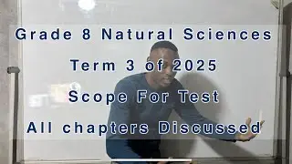 Grade 8 Natural Sciences Term 3 | Scope for 2025 Test