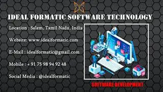 IDEAL FORMATIC SOFTWARE TECHNOLOGY - SALEM - OUR SERVICES.