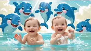 🐟💦 Fish Splash and Bath Song for Kids | Fun Water Play Nursery Rhyme 🌈