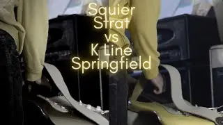 Squier Standard Stratocaster vs K Line Springfield