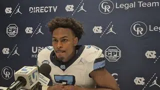 Лайнбекер #UNC Хмори Хаус после поражения от Уэйк Форест