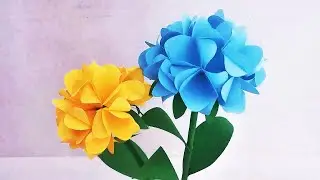 DIY Beautiful & Romantic Hydrangea | Easy Handmade Paper Flower Tutorial