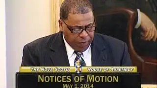 Stephen Gough, MLA Sackville-Beaver Bank reads Noel Knockwood resolution