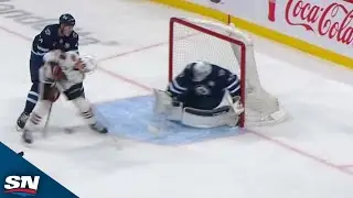 Blackhawks' Andre Burakovsky Goes Between The Legs For An Insane Goal