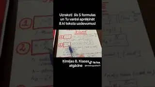 Ķīmijas uzdevumu aprēķina formulas, kuras jāzin beidzot ķimijas 8.klasi