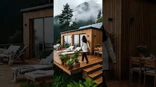 Cozy Modern Cabin in the Misty Mountains | Eco Tiny House Retreat 🌲🏔️✨ #tinyhome #dreamhome