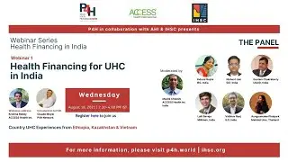Webinar 1 | Health Financing for UHC in India