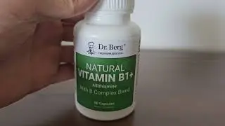HONEST review of the Dr  Berg Vitamin B1+ supplements