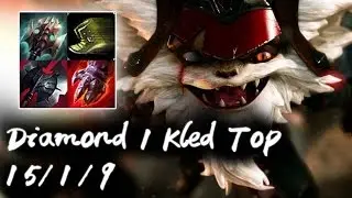 Korea Diamond 1 Kled Top vs Graves | Korea High Elo Replays