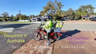 A Day in the Life of an Uber Eats Rider in Perth 🇦🇺 / Delivering Uber Eats by motorbike in Australia
