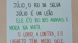 Aprendendo a Ler - Leitura - Vamos Aprender - Leitura de Texto  -Alfabetização - EJA