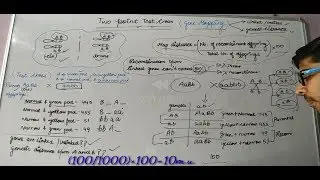 Gene mapping:Two point test cross (part2) | CSIR NET life science Lectures