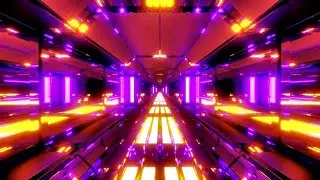Futuristic Tunnel 3D Sci-Fi Wallpaper Background | 4k Relaxing Screensaver UHD Relax
