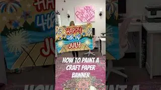 How to paint a craft paper banner