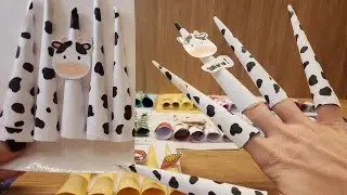 Tutorial unhas de papel de vaquinha (muito f&aacute;cil)