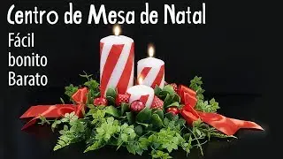 Arranjo de Centro de Mesa de NATAL, Diy