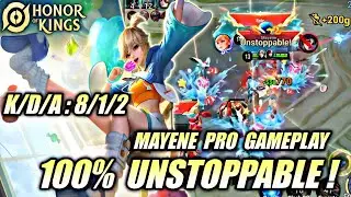 Mayene 100% UNSTOPPABLE! - Best Clash Lane Insane Damage 🔥 | Honor of Kings (HOK)