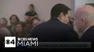 Memorial mass for ex-Congressman Lincoln Diaz-Balart held at Corpus Christi Catholic Church