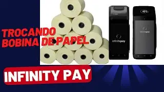 como trocar bobina de papel da maquininha  infinity pay