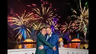 #596 Brendan & Xu's EPCOT Italy Isola +Wedding Pavilion Disney Wedding