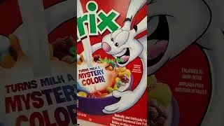Trix mystery color milk! what you think? #cereal #food #trix
