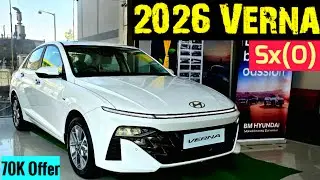 70K Offer 🔥 Hyundai Verna 2026 Detailed Review ❤️ Hyundai Verna SX (O) 🔥On Road Price ✅️ #verna2026