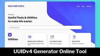 Free Online Random UUID Generator | Online Web Tool | bulkwebtools.io