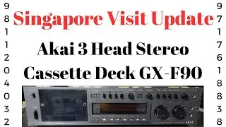 Akai 3 Head Stereo Cassette Deck GX-F90 How To Use Price Connection IN HINDI 9811204032 / 9717618838