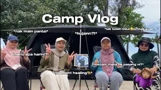 Berkhemah di tepi pantai | D’Breeze Camp Punggai | Vlog Family Camping