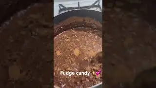 Making fudge candy for customers. ✨💕 #chocolate #dessert #recipe #shorts #channel #follow