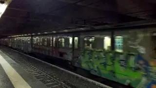 ATAC ROMA, TRENO IN ARRIVO A  PONTE MAMMOLO