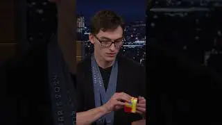👀 Olympic gymnast Stephen Nedoroscik solves Rubik's Cube | #shorts