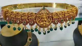 temple design hipbelt | ottiyanam | ganga fashion jewellery | matte jewelery | bridal makup #shorts