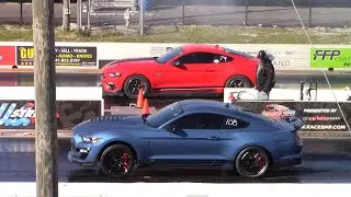 Mach 1 Mustang vs Shelby GT500 Drag Race