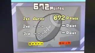 WarioWare Smooth Moves: Mona - High Score Update with Message (672 Points)