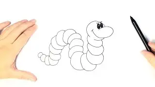 How To Draw a Worm for Kids