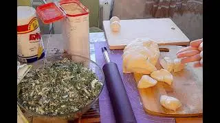 Азербайджанские кутабы с зеленьюAzerbaijani kutabs with herbs الكوتاب الأذربيجاني بالأعشاب